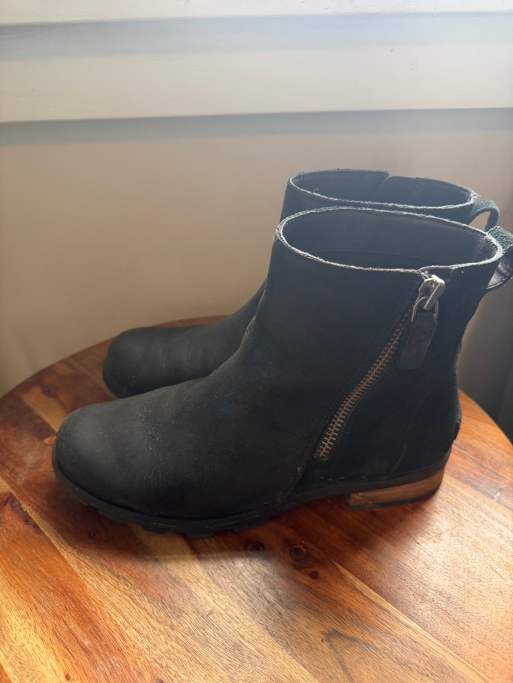 Sorel Black Women's Ankle Boot with Side Zip